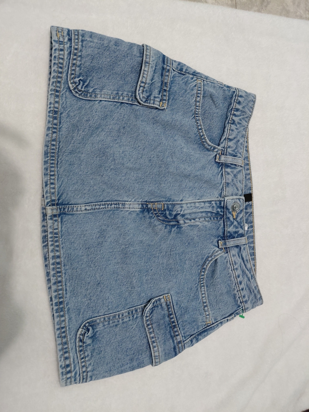 H&M Light Blue Denim Mini Skirt